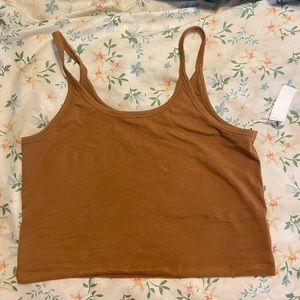 NWT Toffee Crop Tank Shop Arq